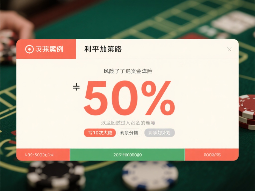 在这个案例中，玩家利用平注策略既避免了高风险，又成