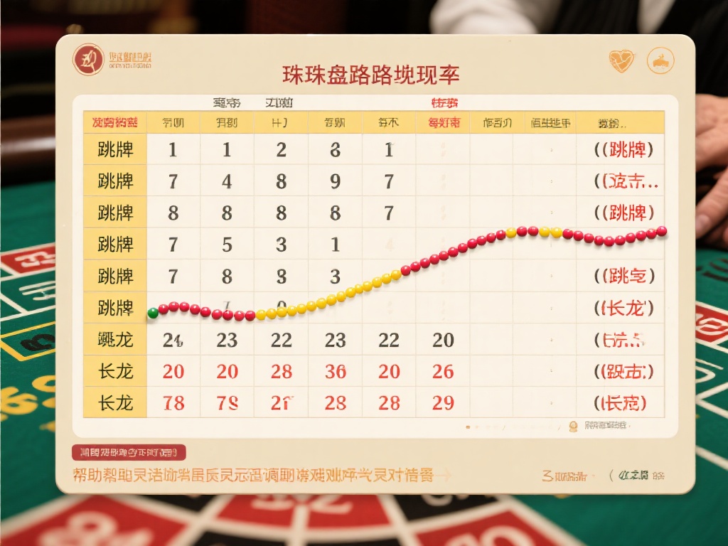 珠盘路中的规律
珠盘路采用分列模式记录每轮结果，