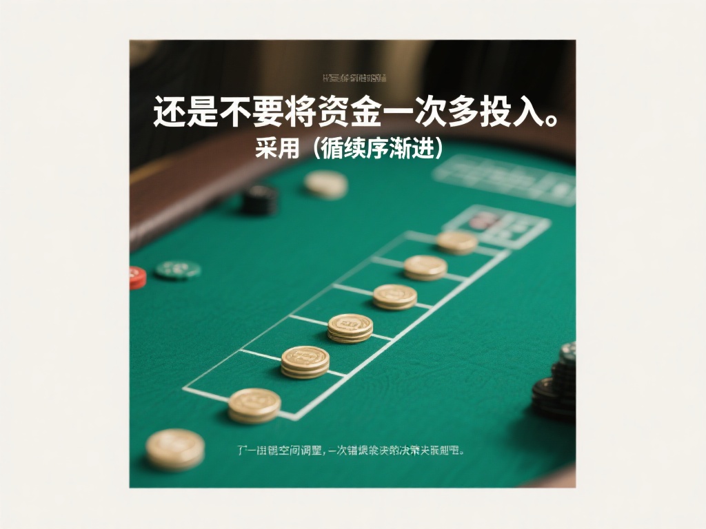 此外，不要将资金一次性过多投入。采用“循序渐进”的