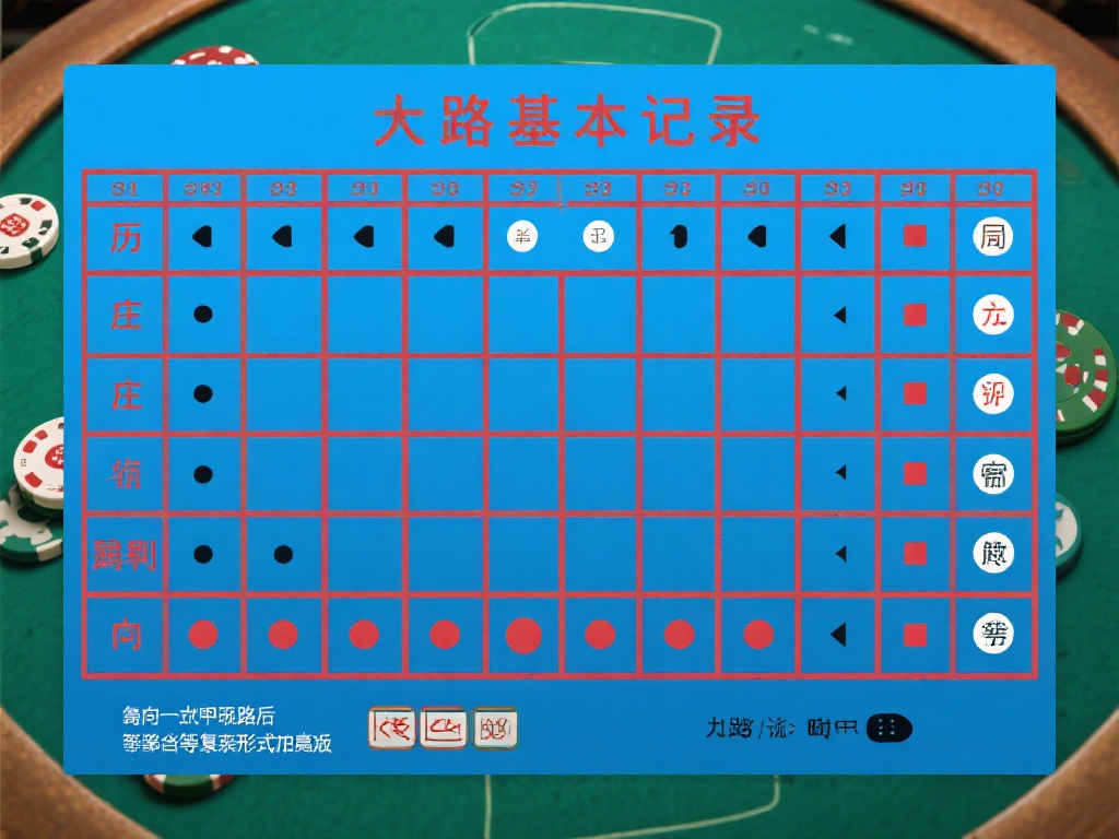 百家乐新手攻略:全面解析路纸技巧与核心诀窍 大路是最基础的记录方式,它将历局的庄、闲结果以一个